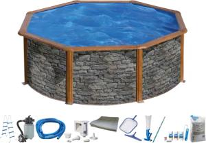 KONIFERA Rundpool MALAGA 5 (Komplett-Set, 10-tlg),