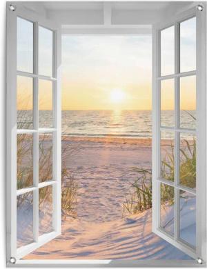 Reinders! Poster Sonnenuntergang durch das Fenster,
