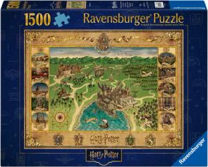 Ravensburger Puzzle Harry Potter Hogwarts Karte,