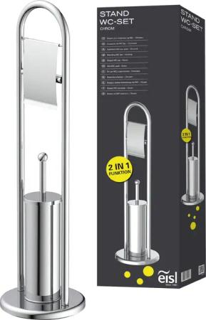 Eisl WC-Garnitur Toilettenpapierhalter stehend, Standgarnitur mit