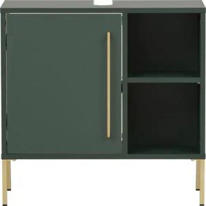 welltime Waschbeckenunterschrank Kent mit goldfarbenen Griffen