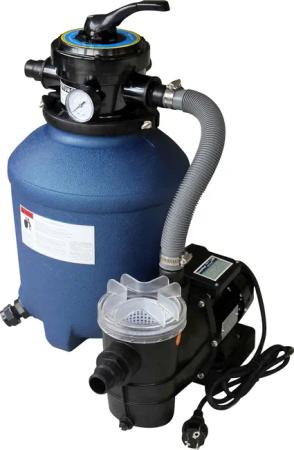 Sandfilteranlage (Set), inkl. Quarzsand und Breitmaulskimmer,