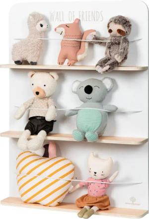 MUSTERKIND® Wandregal Wall of Friends, weiß/natur,