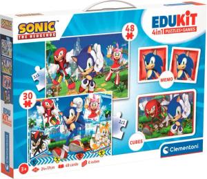 Clementoni® Puzzle Edukit, 4n1, Sonic, 78