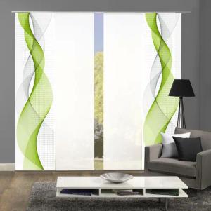 HOME WOHNIDEEN Schiebegardine OPALIA 4ER SET,