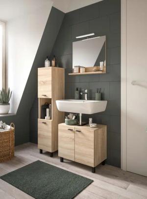 welltime Badmöbel-Set Tampa, Breite 102cm, 3-teilig,