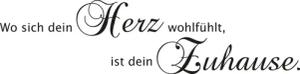 my home Wandspruch Wo sich dein