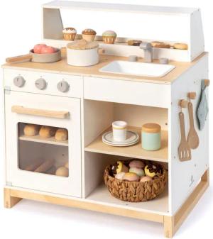 MUSTERKIND® Spielküche Prunus, weiß/natur Holz, FSC®-Holz