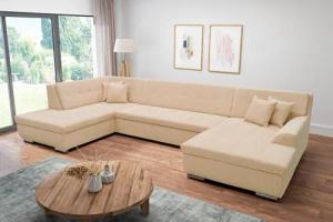 DOMO collection Wohnlandschaft Treviso incl. Zierkissen,