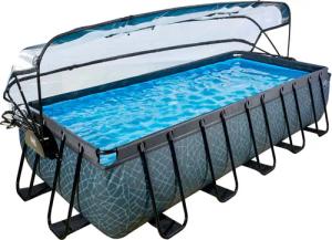 EXIT Framepool inkl. multifunktionaler Poolabdeckung (Set,