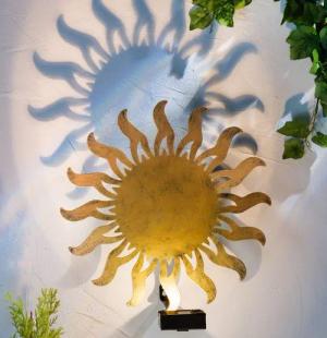 Spetebo LED Dekolicht Solar Wandleuchte Sonne