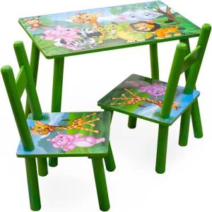 HTI-Line Kindersitzgruppe Kindertischgruppe Dschungel, (Set, 3-tlg.,