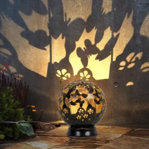 etc-shop LED Solarleuchte, LED-Leuchtmittel fest verbaut,