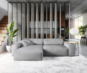 DELIFE Ecksofa Sirpio, XL Mikrofaser Grau