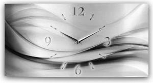 Kreative Feder Funkwanduhr 3D Design-Wanduhr "Silver