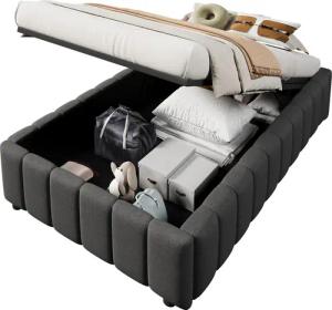 REDOM Polsterbett Funktionsbett,Kinderbett,Jugendbett (Polsterbett,mit hydraulischer Lagerung
