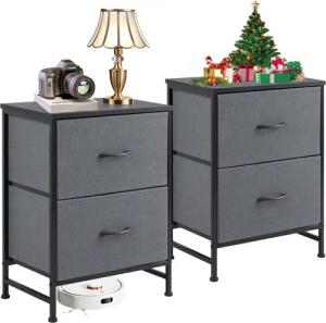 IDEASY Schubkastenkommode Schminktisch, Nachttisch, Kommode (2er-Set)