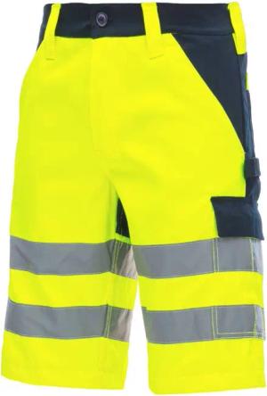 Nitras Arbeitshose kurze Warnschutz-Arbeitshose
