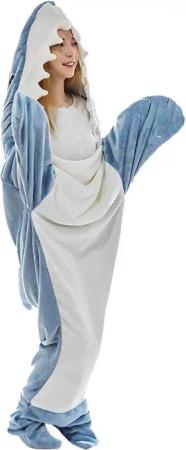 Wohndecke Hai-Decke Hoodie, Superweicher Sofa Kuscheldecke
