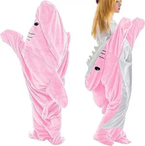 Wohndecke Hai-Decke Hoodie, Superweicher Sofa Kuscheldecke
