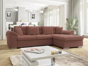 MIRJAN24 Ecksofa Diana Cord, mit Bettkasten