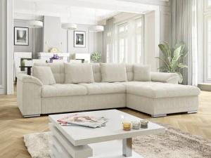 MIRJAN24 Ecksofa Diana Cord, mit Bettkasten