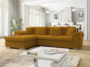 MIRJAN24 Ecksofa Diana Cord, mit Bettkasten