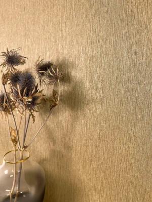 Newroom Vliestapete, Gold Tapete Modern Unifarbe