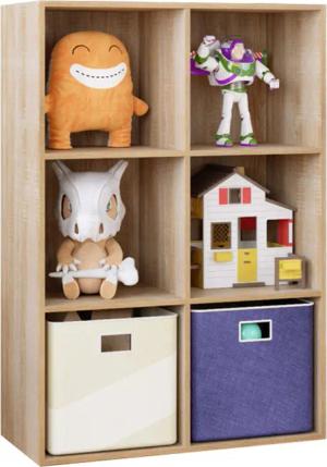 Homfa Bücherregal, Regal, Würfelregal 6 Fächer