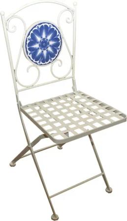 HTI-Line Gartenstuhl Metallstuhl Santorin (Stück, 1