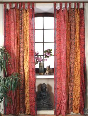 Guru-Shop Vorhang Boho Patchwork Vorhänge, 1