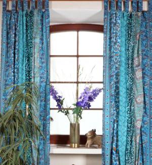 Guru-Shop Vorhang Boho Patchwork Vorhänge, 1
