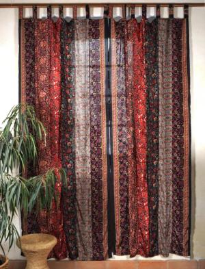 Guru-Shop Vorhang Boho Patchwork Vorhänge, 1