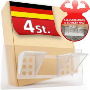 DEKAZIA Wandregalhalter ohne Bohren, Regalbodenhalter selbstklebend,