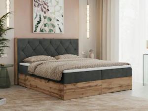 MKS MÖBEL Boxspringbett VENETO (Polsterbett, zwei