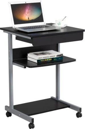 Yaheetech Schreibtisch Computertisch, mit Tastaturablage, Laptoptisch