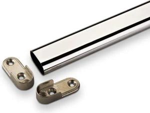 SO-TECH® Garderobenstange Schrankstange oval 1500 mm