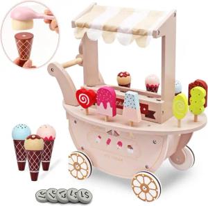 Mamabrum Spielküche Eisdiele Spielset aus Holz