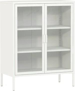 en.casa Sideboard, Fauske 80x40x101,5cm Weiß
