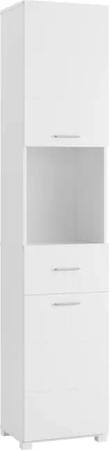 Homfa Hochschrank Badezimmerschrank Badschrank schmal, Soft-Close-Funktion,
