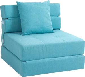 HOMCOM Sessel Einzelsofa mit Kissen, Klappsessel,