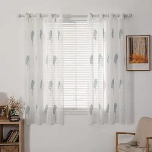 NUODWELL Gardine 2er Set Wohnzimmer Vorhänge,