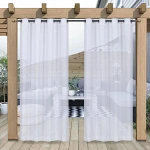 BTTO V&G Gardine OutdoorVorhang,Ösen Transparent,132x213cm,132x244cm(BXH) 5