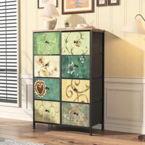 PXloue Kommode Sideboard Schubkastenkommode, 8 Schubladen,