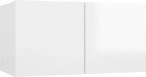 furnicato TV-Schrank TV-Hängeschrank Hochglanz-Weiß 60x30x30 cm