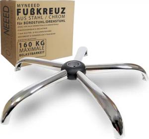 MYNEEED Bürostuhl Fußkreuz aus Stahl, Extra