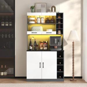 Flieks Hochschrank KüchenBuffet (100x47x187 cm, 1-St.,