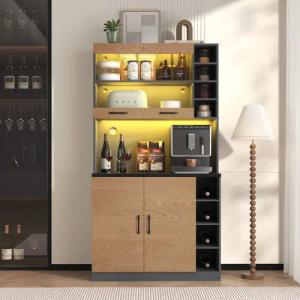 Flieks Hochschrank KüchenBuffet (100x47x187 cm, 1-St.,
