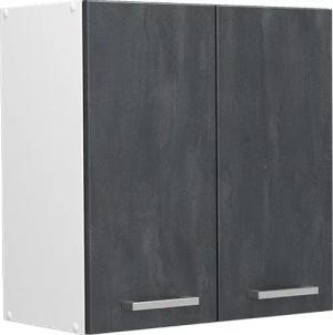 Vicco Hängeschrank R-Line, Schwarz Beton/Weiß, 60