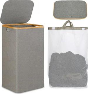 SURFOU Wäschekorb Wäschesammler mit Deckel Laundry
